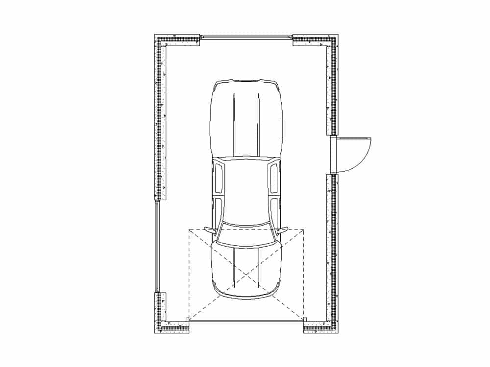 14'x24' Concrete Garage